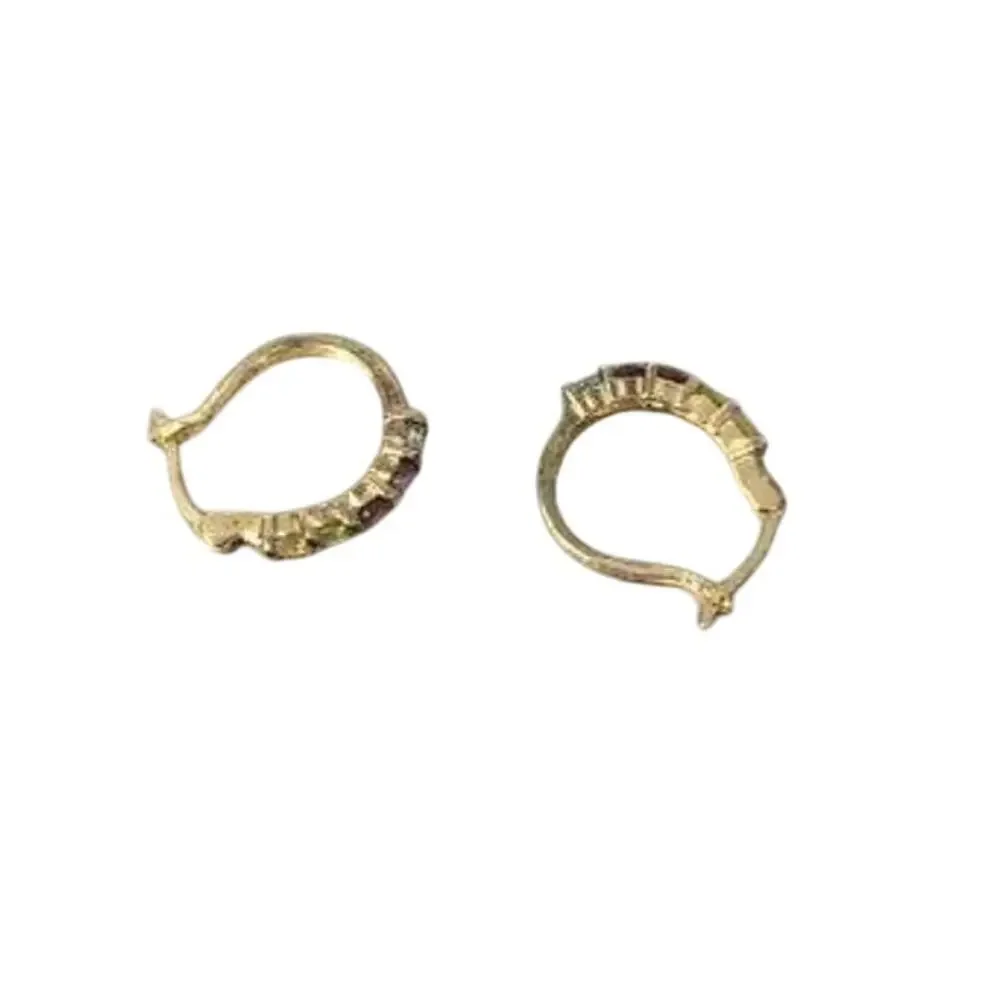 Ross-Simons 925 Rainbow Gemstone Hoop Earrings – Signed Sterling Jewelry